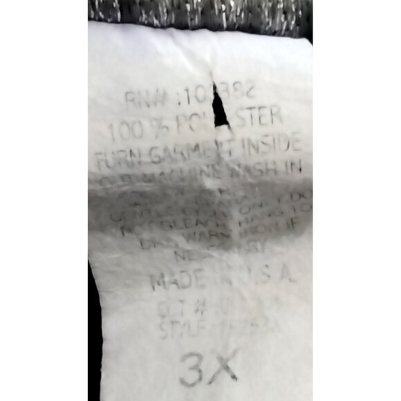 Judith Womens Plus Size 3X Top Black Floral Layered Look Short Sleeve - Picture 8 of 9